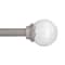 Kenney Mfg Kenney Walden 5/8" Standard Decorative Window Curtain Rod, 28-48", Glass/Pewter KN75300NP - alternate 1
